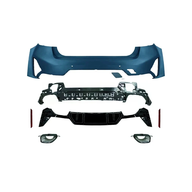 Lightweight Waterproof Modified MT Style Rear Bumper Side Skirt Full Body Kit Exterior Upgrade Parts