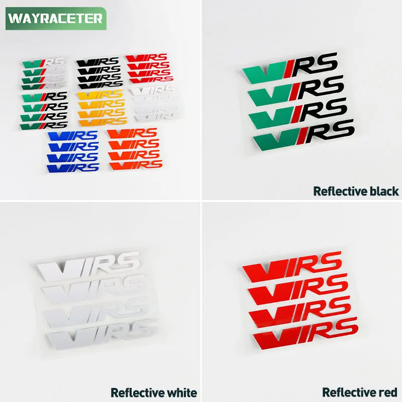 4 Pcs Reflective Car Tires Alloy Rim Wheel Sticker For Skoda Octavia Superb Fabia Enyaq Yeti VRS Scala Karoq 2024 Accessories