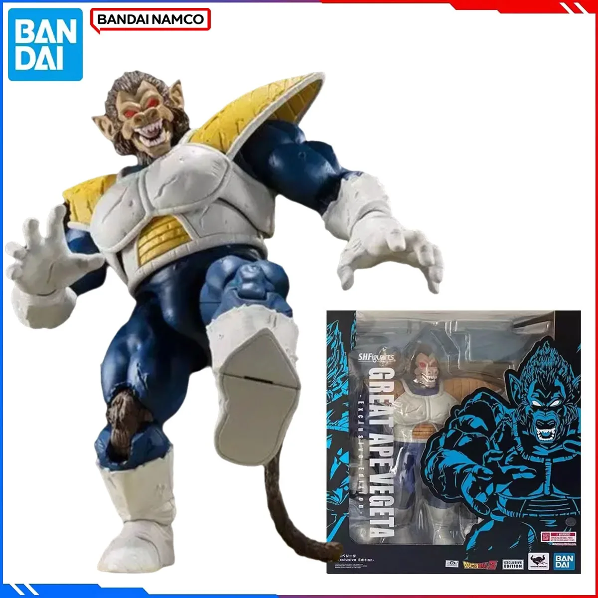 

Genuine Bandai Original Dragon Ball Model Kits SHF Anime Figures Great Ape Vegeta - Exclusive Edition Action Model Toy Gift Kids