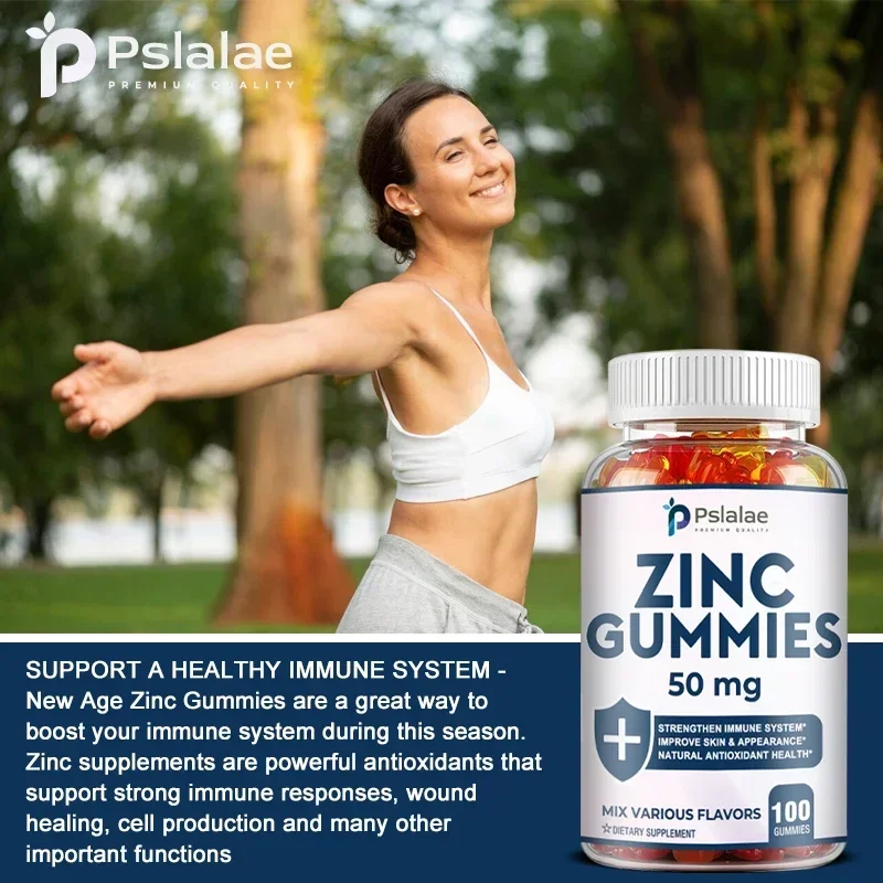 Zinc Gummies - Supports Healthy Skin and Immune System, Boosts Vitality