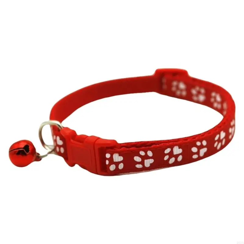 R66a Fashion Cats воротниц с колокольчиками и регулируемым ремнем для безопасности домашних животных Прекрасный принт для собак