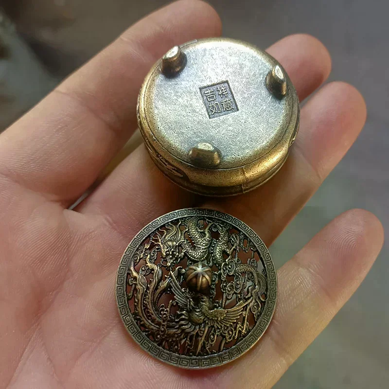 Phoenix Pocket Hollow Out Incense Stick Burner Brass Incense Holder  Utensils Incense Burner Lotus Incense Censer Dragon