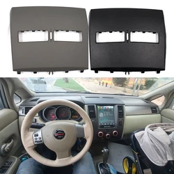 Finisher-Instrument Plate Durable Car Instrument Panel Cover Plastic Air Conditioner Outlet Panel for Nissan Tiida 2005-2011