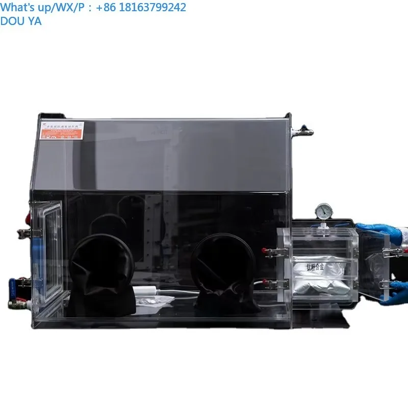 

AGB-6B Portable Lab PMMA Acrylic Vacuum Chamber Transfer Room Inert Glove Box Workstation for Hazardous Materials