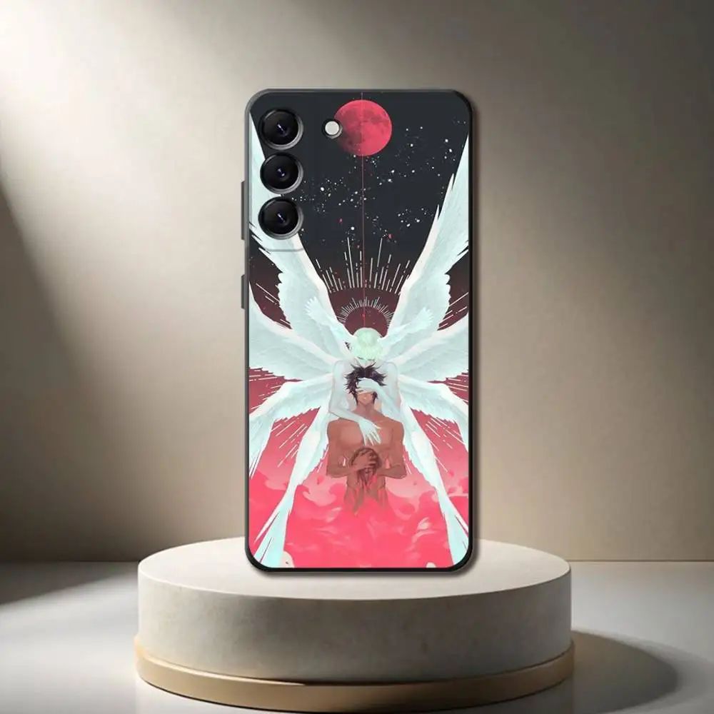 DEVILMAN C-Crybaby Funda de teléfono para Samsung Galaxy A 73,72,51,53,52,71,22,5G,Note,J7,8,9 Funda negra suave