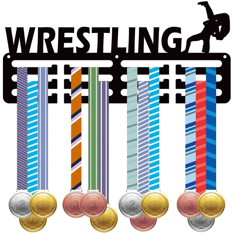 Acryl Wrestling Wandbehang Medaille Display Ständer Wettbewerb Medaille Display Haken Sport Medaille Wandbehang Ständer Sport Souvenir