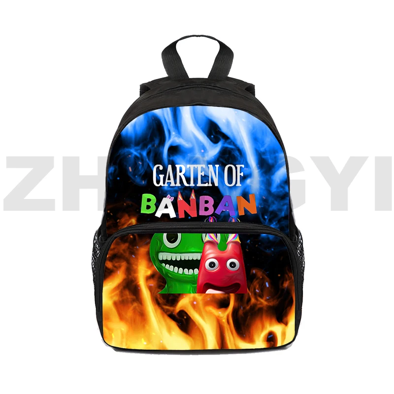 

3D Printed Mens Horror Game Garten of BanBan 2 Backpacks 16 Inch Trendy Travel Female Back Pack Boys Sport Study Schoolbags