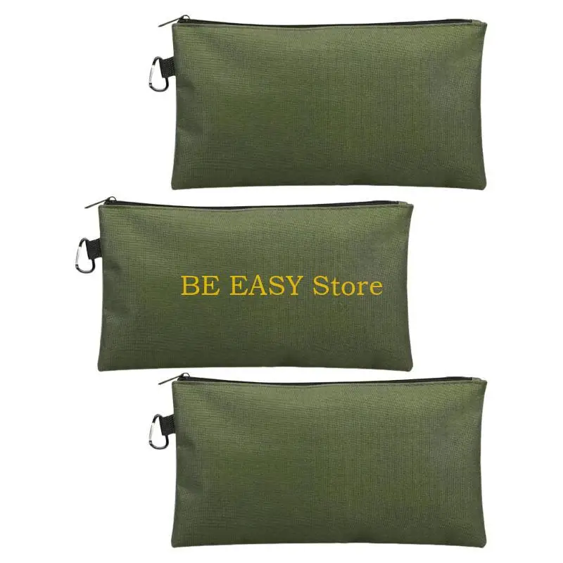 E28F 3 個ツールポーチ小型ツールバッグ多目的ジッパーポーチ整理用防水ユーティリティツール収納オーガナイザー