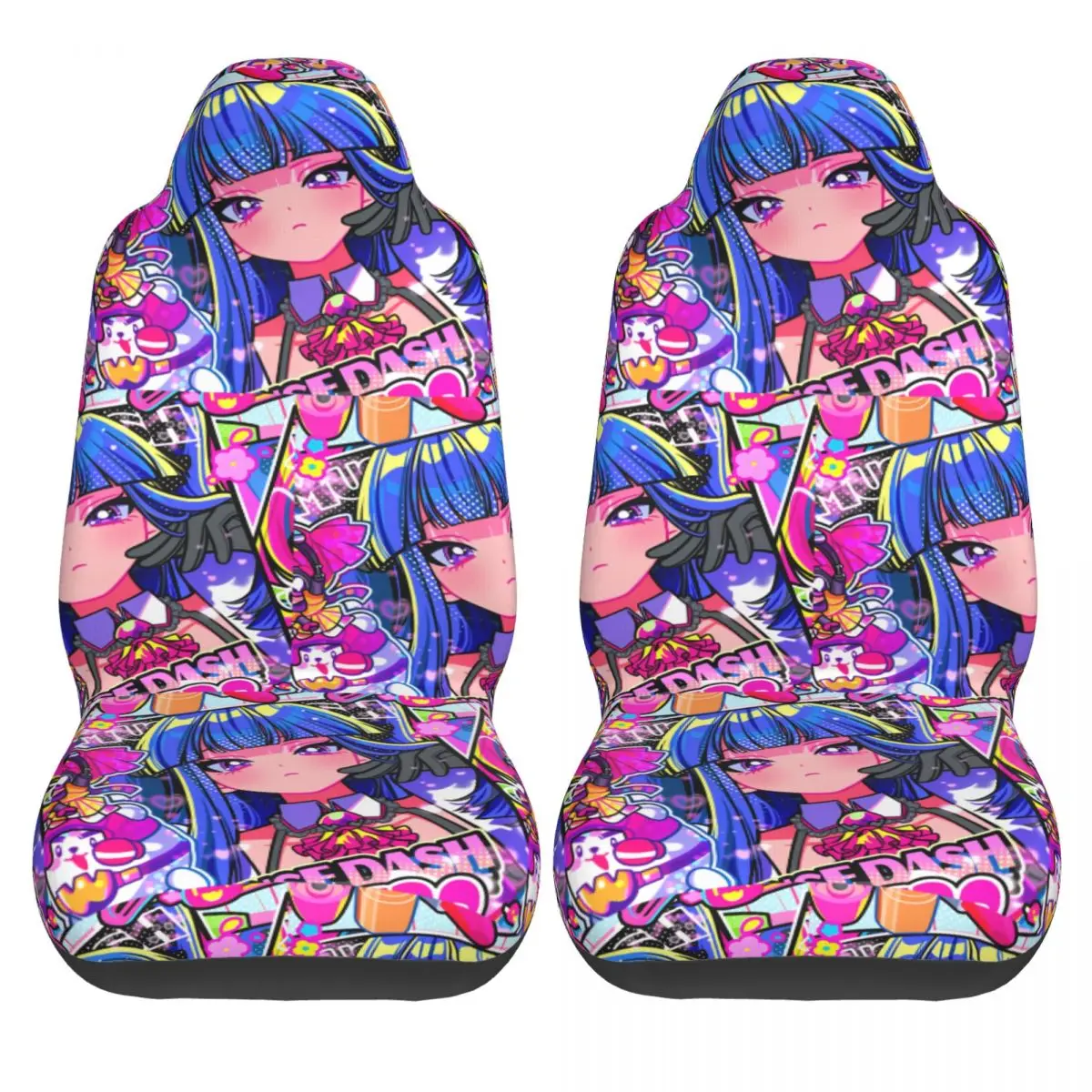 

Чехлы на автомобильные сиденья Marija Muse Dash из двух частей, красивые автомобильные чехлы на сиденья, защитный чехол из полиэстера