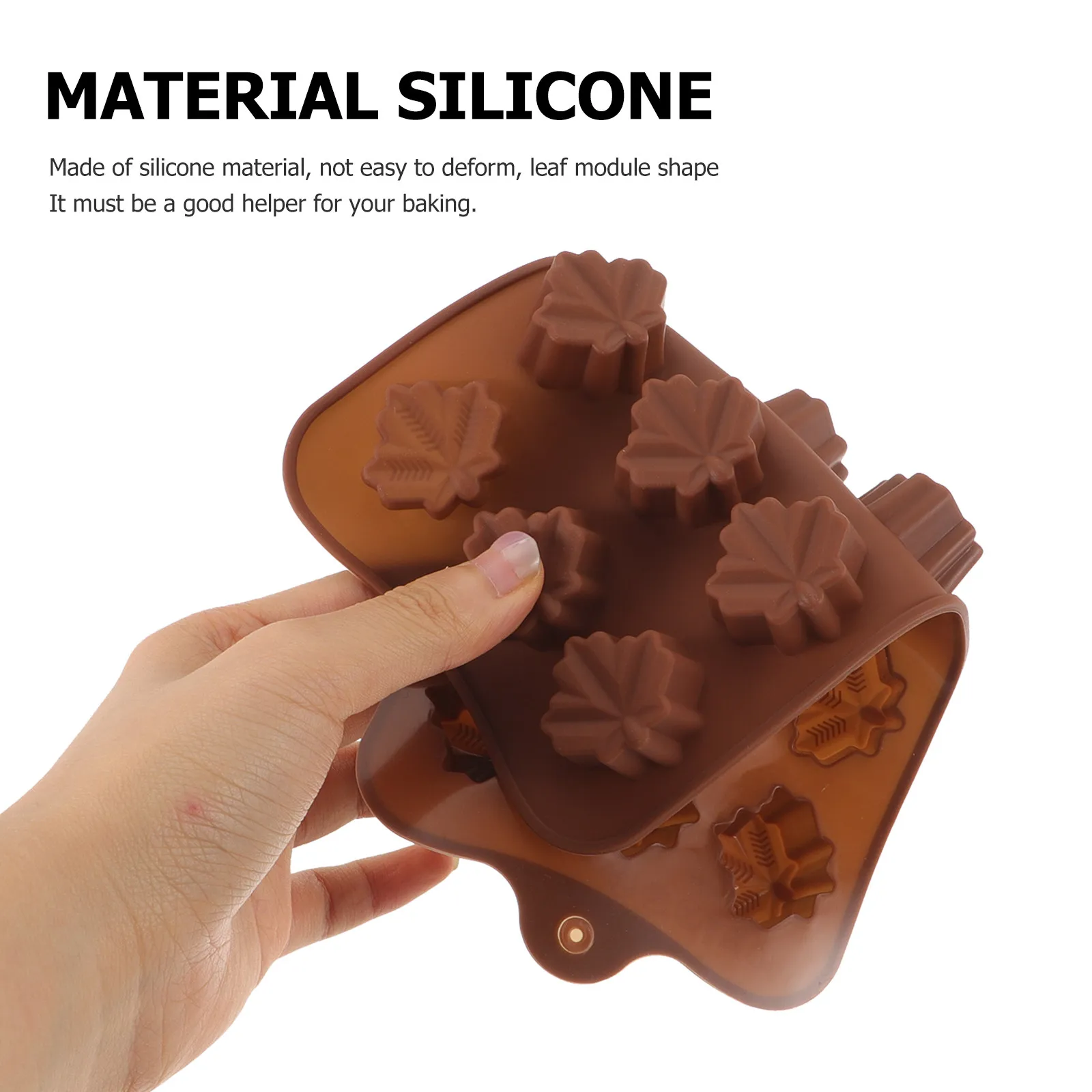 

2Pcs Chocolate Molds Creative Shaped Silicone Baking Gadgets for Cake Candy Fondant Multi-Purpose Baking Molds Easy Demould