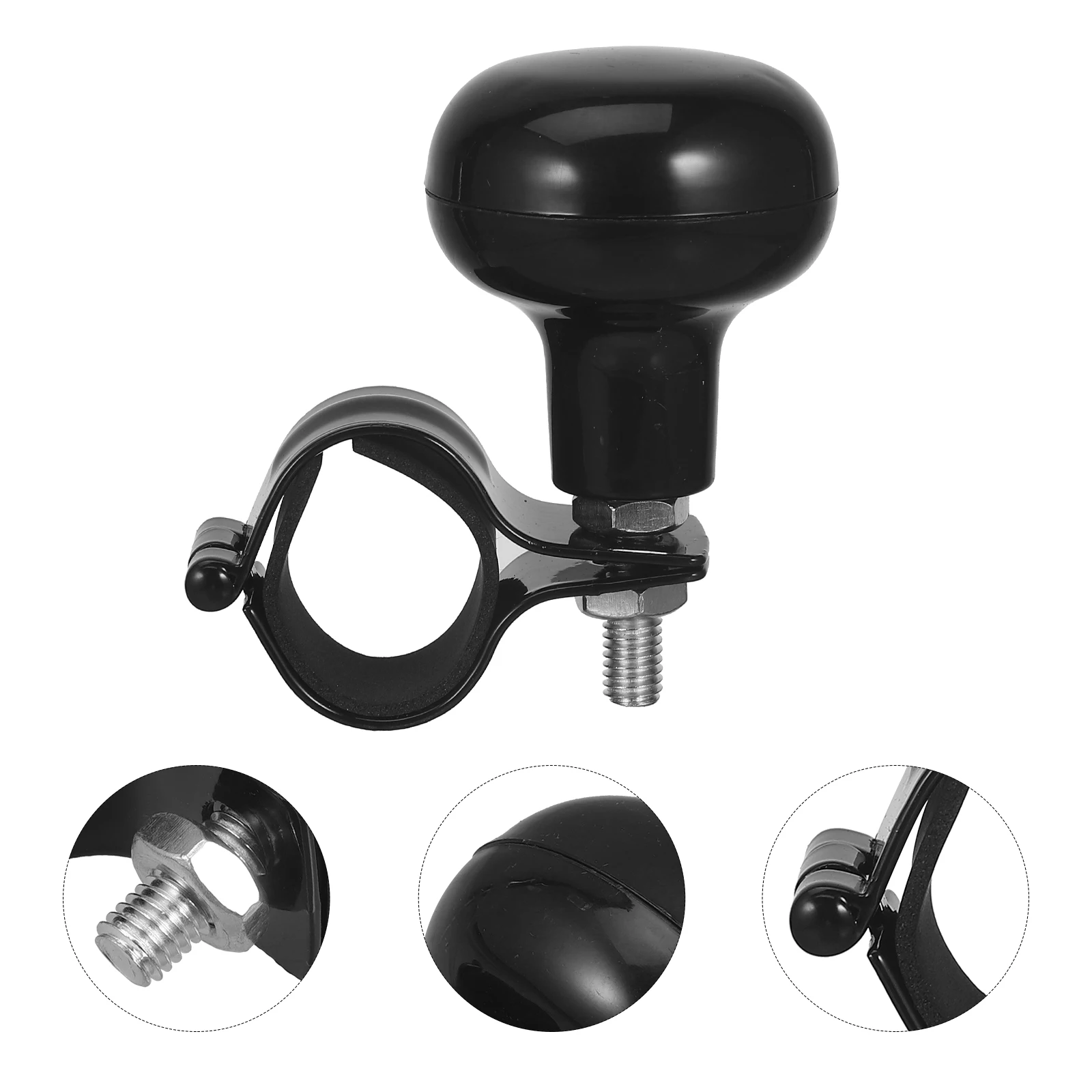 

1pcs Wheel Knob For Car Power Degree Rotation Rubber Pad Quick Turn Response Steering Wheel