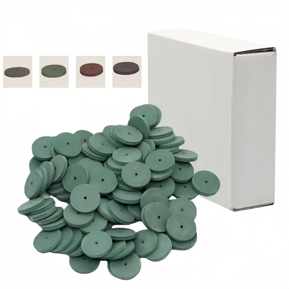 

100 шт., стоматологический резиновый полировальный круг, 22 мм, стоматологическая шлифовальная головка, диск, резиновое колесо, стоматологический материал для полости рта, вращающийся инструмент, аксессуары