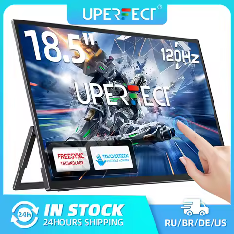 UPERFECT E6 Pro 18.5" 120Hz Gaming Touchscreen Portable Monitor 1080P USB-C HDR FreeSync Travel External Screen for Steam Deck