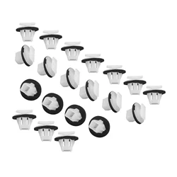 20pcs Car Rivets Clips Plastic Wheel Arch Surround Trim Fit for Nissan Juke & X-Trail T31 Mounting Hole 9mm Two Colors