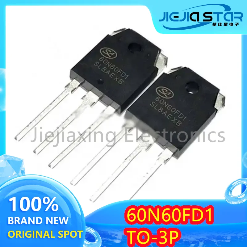 6 pieces 60N60FD1 SGT60N60FD1PN 100% original brand new welding machine IGBT power tube TO-247 60A 600V Free shipping Electronic