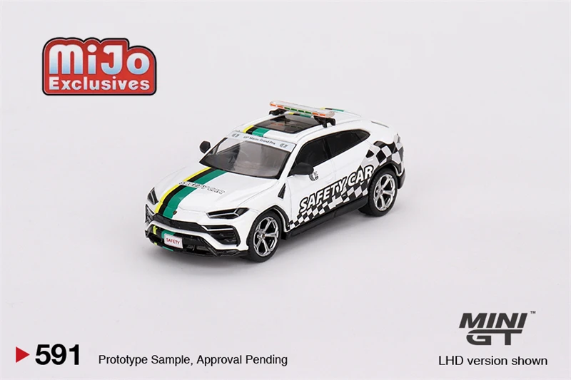 MINI GT 1:64 Lambo Urus 2022 Macau GP Official Safety Car Diecast Model Car