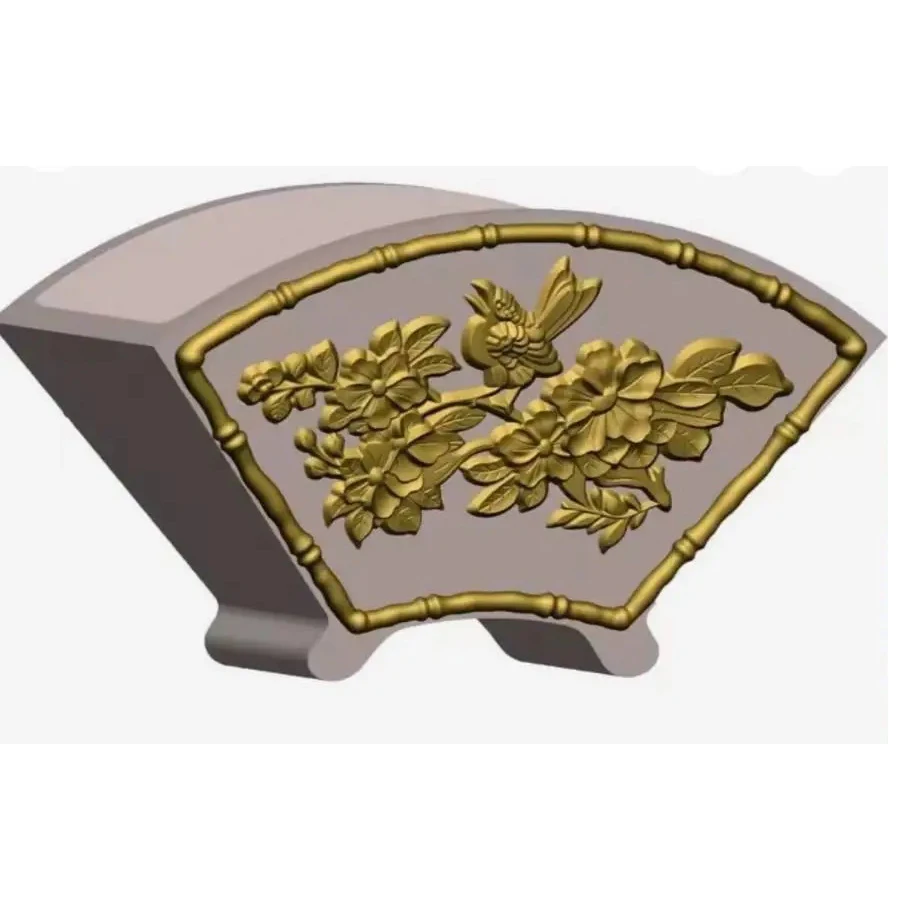 Cement flower pot mold fan-shaped flower plate mold Roman column bonsai model ready-to-poured thickened plastic mold