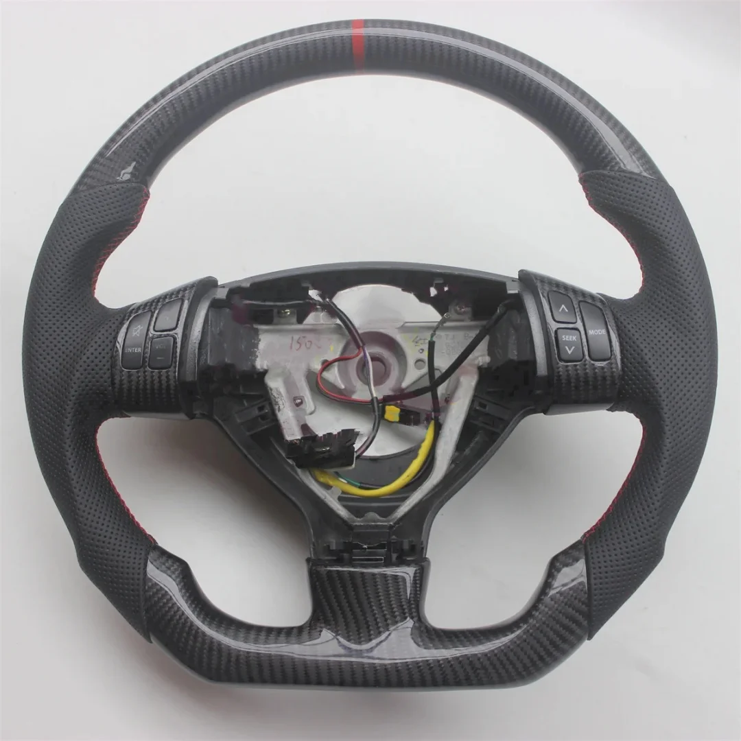 

Replacement For Suzuki Swift 2007-2016 Leather Real Carbon Fiber Steering Wheel