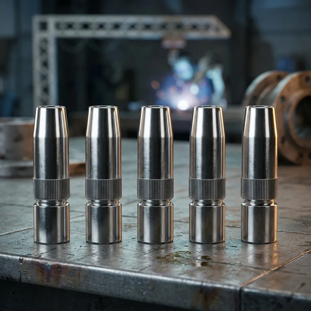5PCS 350A Brass For MIG Welding For Torch Nozzle Conductive Tip For Metalworking Welding Accessories Consumables