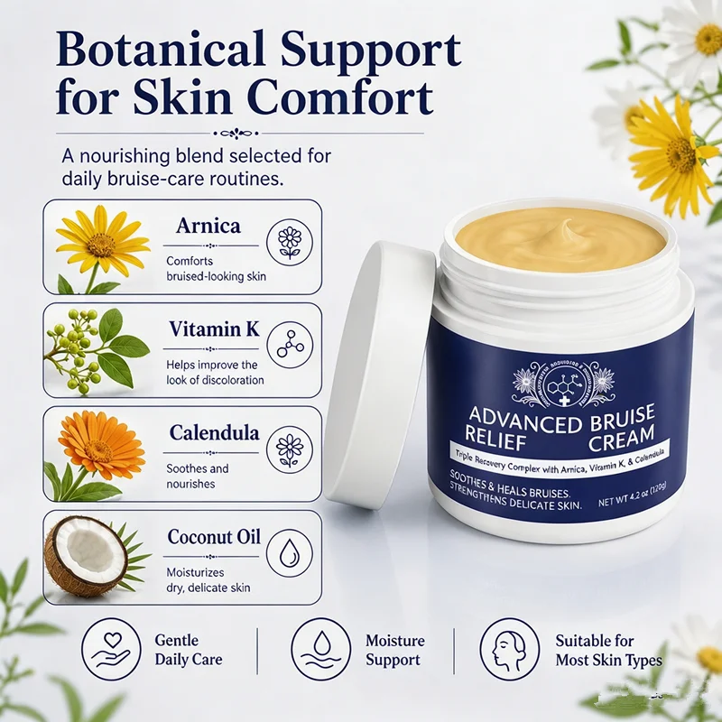 Advanced Bruise Relief Cream Arnica Vitamin K Calendula Formula Soothing Skin Balm Nourishing Strengthen Delicate Skin Body Care