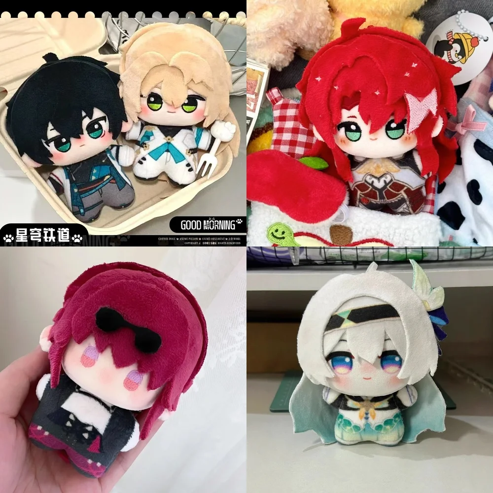 

Honkai：Star Rail 10cm Cotton Doll Figure Firefly Argenti Dan Heng Nunu Printed Plush Keychain Accessory Cartoon Plush Toy Gifts