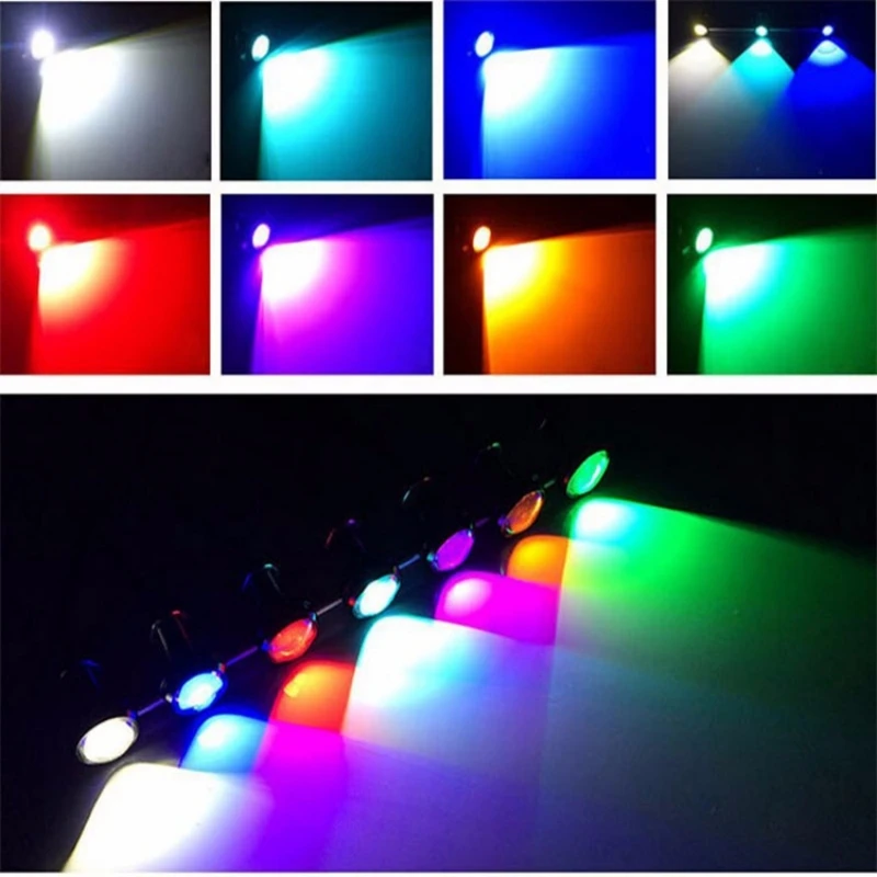 10Pcs Car Mini Navigation Light LED18MM Eagle Eye  Lightweight Rogue Light Screw Reverse Light Motorcycle Modification