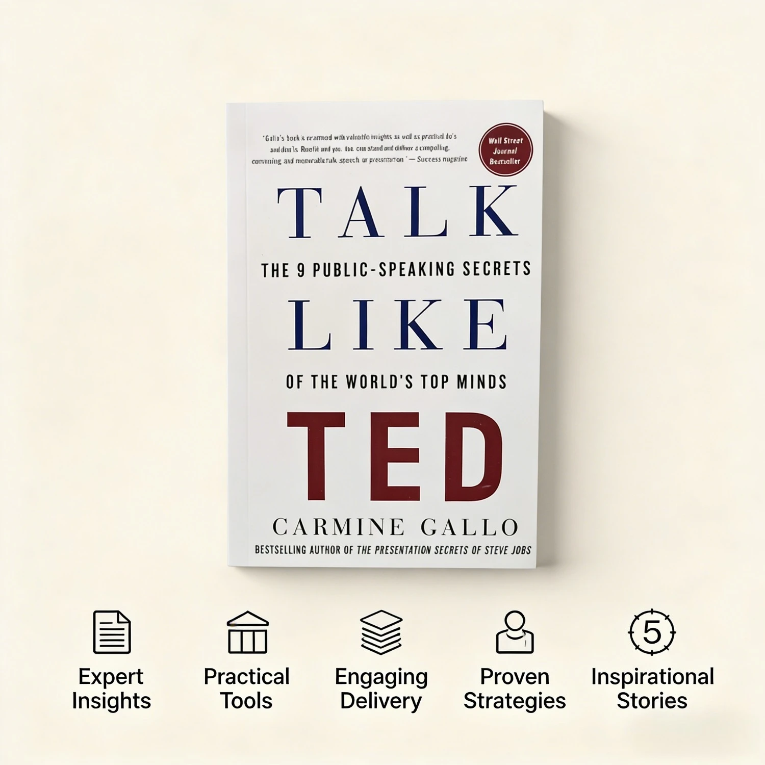 Habla como un orador de TED de Carmine Gallo: Los 9 secretos de oratoria de los mejores pensadores del mundo para presentaciones cautivadoras (Libro en inglés)