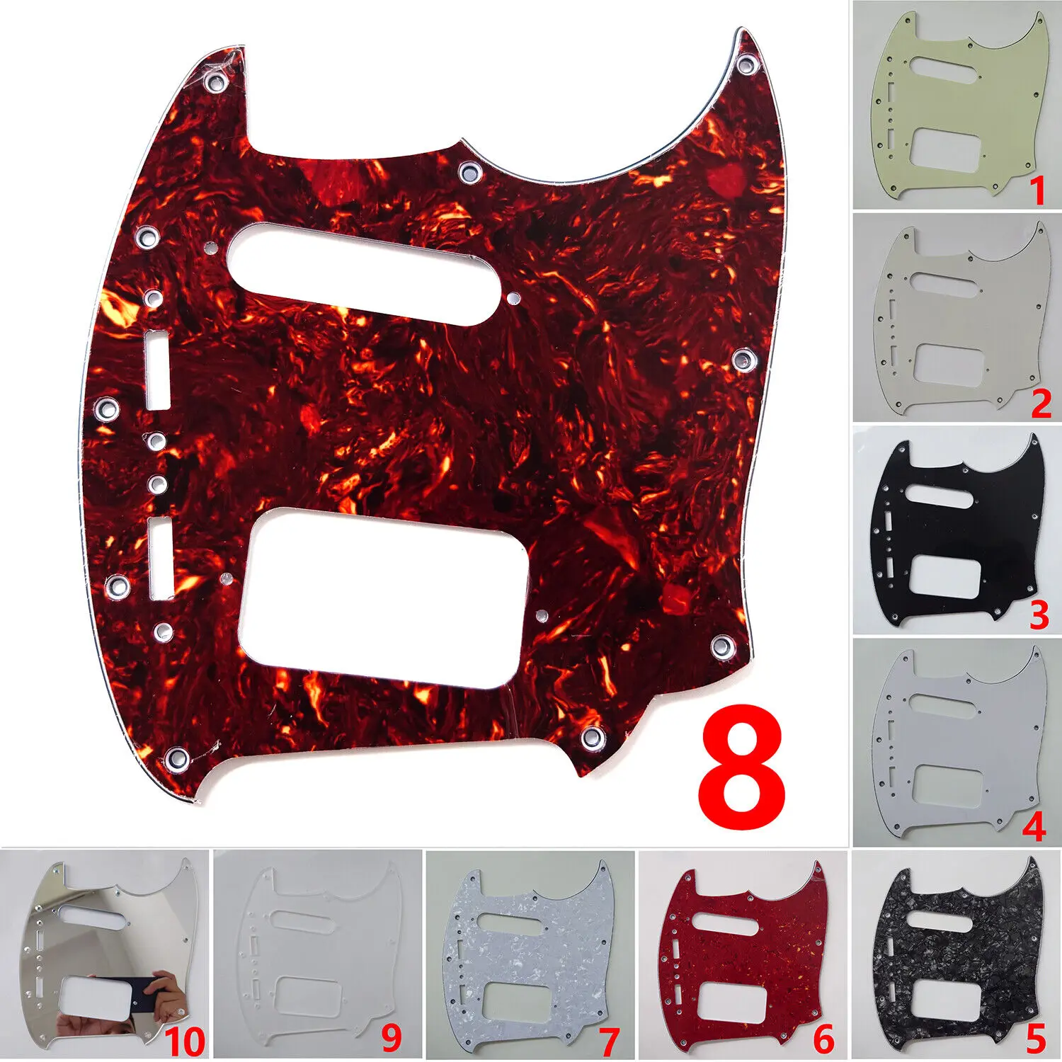 Pickguard for Kurt Cobain Mustang Guitar Pickguard, No Control Hole, Classic Series Guitar Accessoires