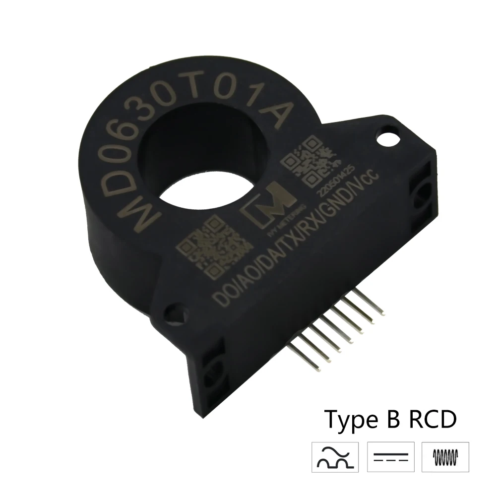 اختبار MD0630T01A EMC EVSE RCM الاستشعار التيار المتناوب 30mA تيار مستمر 6mA RCD نوع B جهاز التيار المتبقي