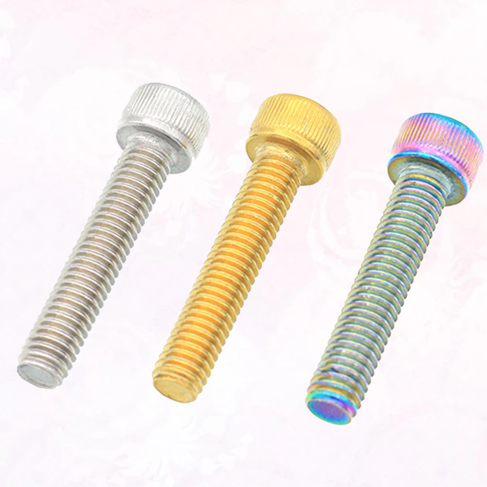 

3 Pcs Stand-mounted Screw Bowl Set Accessories Screws for Road Bike Headset Bolt