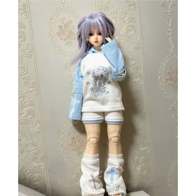 BJD 인형 옷 1/4 크기 귀여운 인형 옷 하위 문화 BJD 인형 옷 1/4 세트 인형 액세서리에 적합