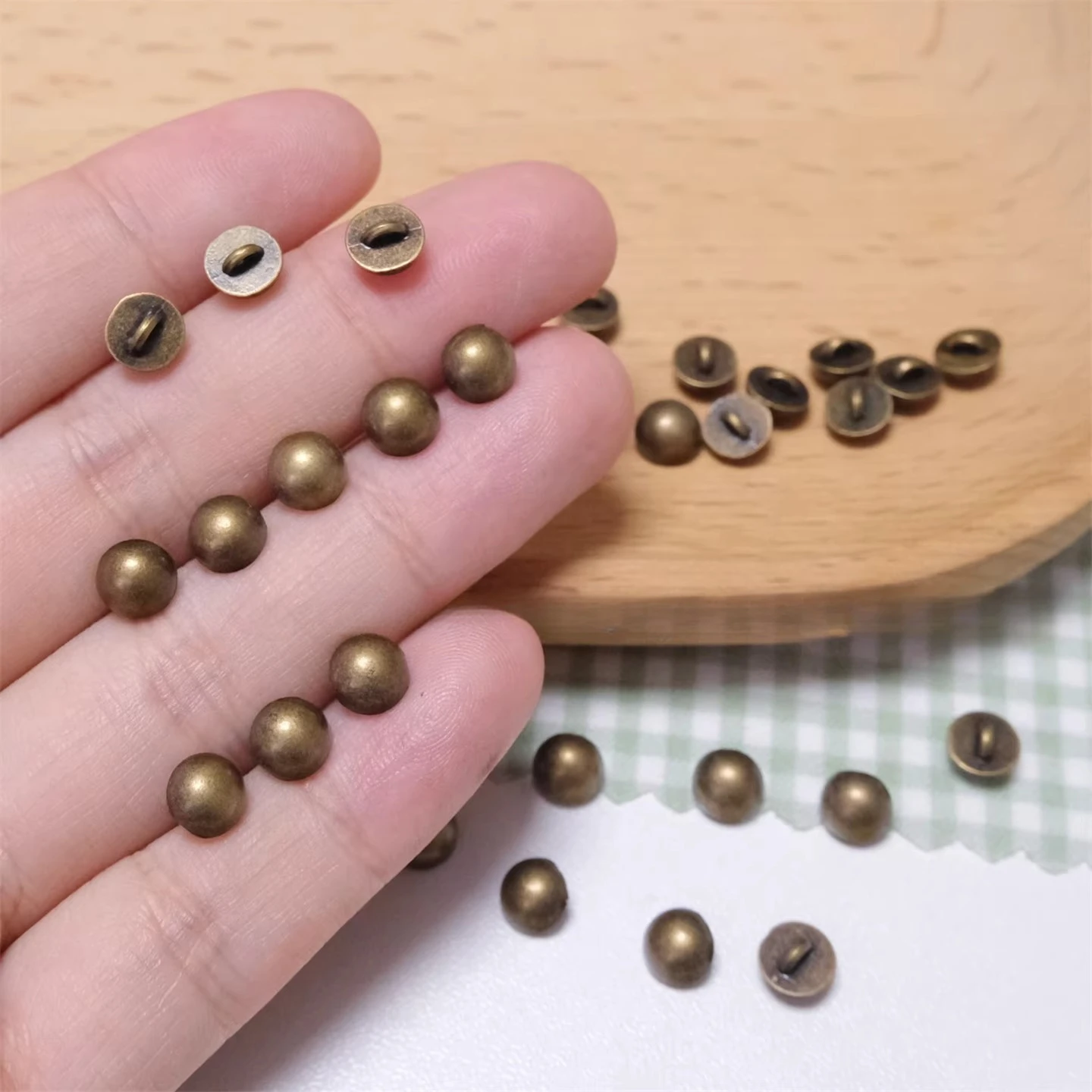 Botões Super Mini em Forma de Cogumelo de 3/4/5/6mm, Fechos Decorativos Redondos, Acessórios de Costura DIY para Bonecas