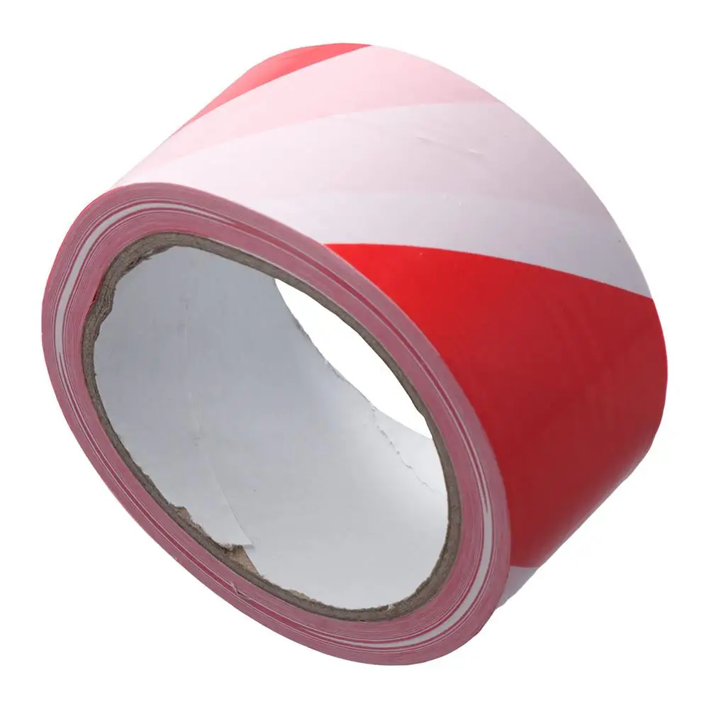 Applications Red Flagging Tape Construction Barrier Tape Non-Adhesive Red White Barricade Tape Caution Tape Safety Warning Tape