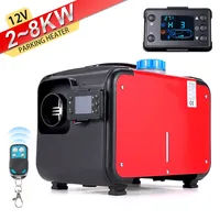 All In One 5-8KW Car Air diesels Heater 12V One Hole for Trucks Homes Boats Bus +LCD key Switch+English Remote