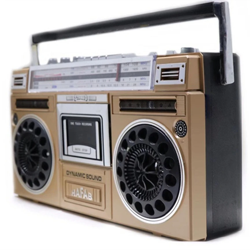 High Power Hot Sells High-end Style Big Radio-cassette Recorder with FM/AM/SW 1-2 Recording Function