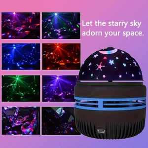 LED Starry Sky USB Lamp Food Quelle, rotierende Nachtlichter, Galaxy -Projektor, Mini -Party, Geburtstagstanz, Disc, Bühne, Wohnkultur 8 Hauptverkaufsprojektor Samsung Portatil - №5