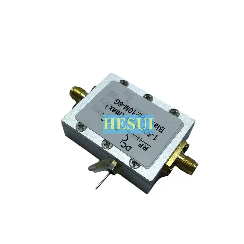 Radio-frequency spacer bias coaxial feed 10MHz-6GHz bare board, shell and Main board