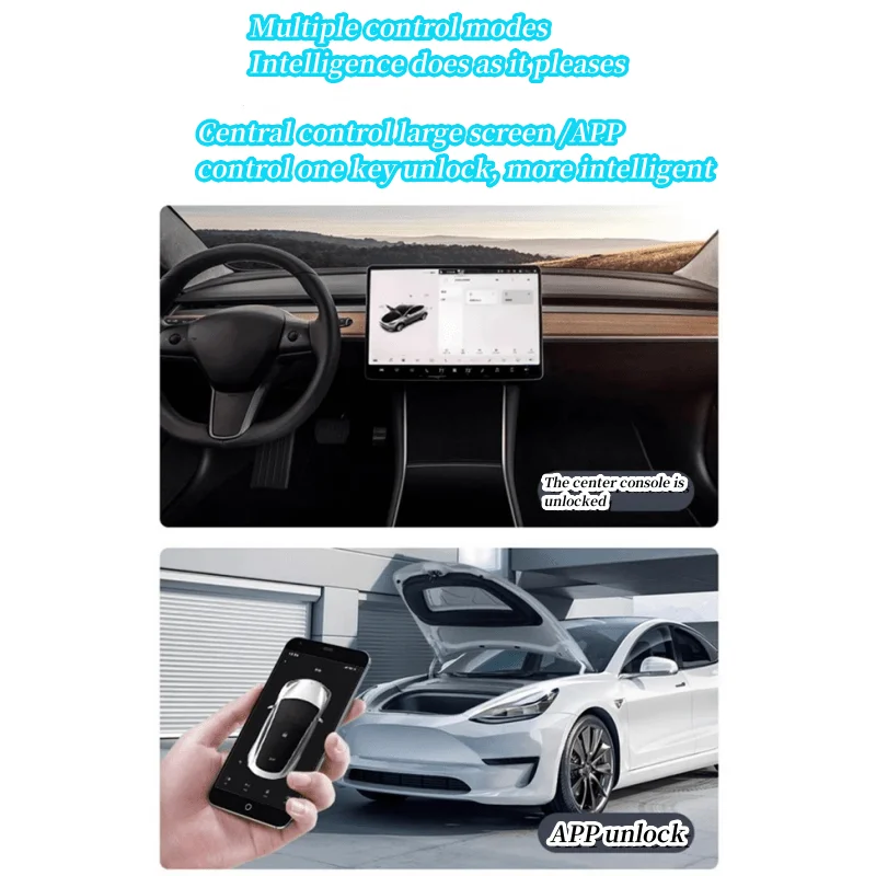 Suitable for Tesla Model 3 Y XS 2021-2023 front spare box electric lock soft close suction motor automatic adsorption easy to in