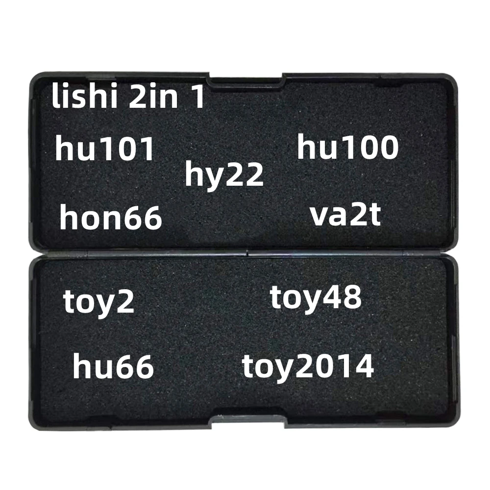 Lishi-2 in 1 hu66 hu92 hu100 hu101 hu100r hy15 hy16 hy22 hon66 k5 cy24 shape22 hu162t8 nsn14錠前屋、2 in1