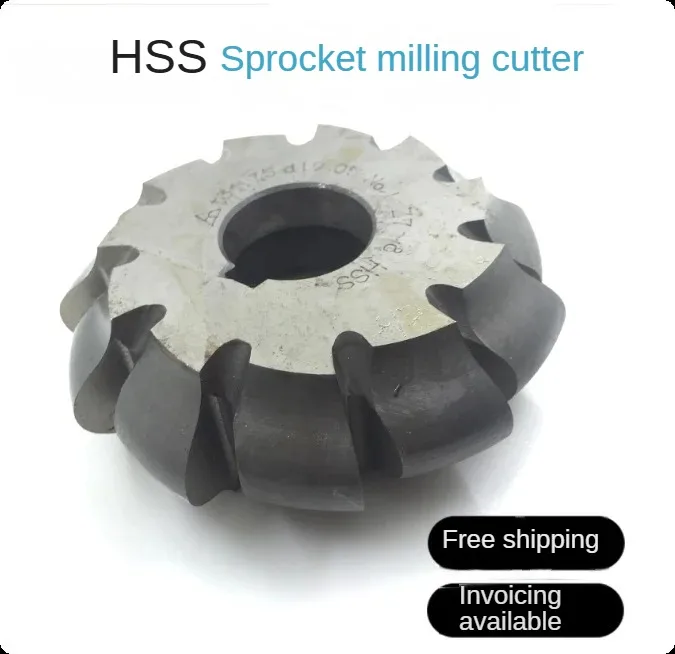 

High speed steel Chain wheel milling cutter pitch 9.525 12.7 15.875 19.05 25.4 31.75 38.1for milling chains