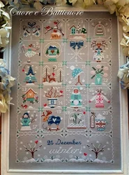 ZZ899 Home Fun Cross Stitch Kits Package Greeting Needlework Counted Cross-Stitching Kits New Style Joy Sunday Kits Embroidery