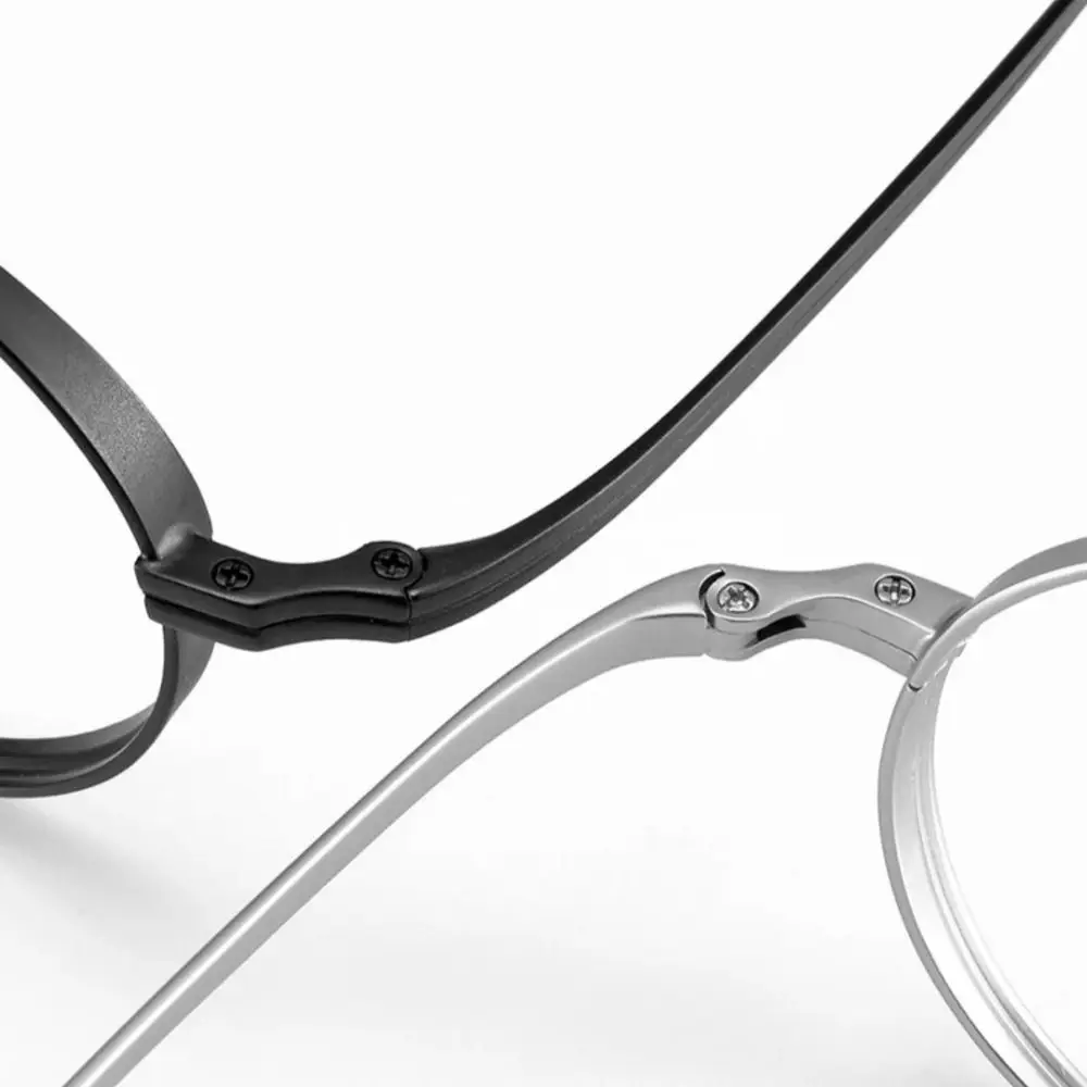 

New Pure Titanium Glasses Frame Retro Oval Shape Eyeglasses Frames Simple Design Classic Eye Decoration