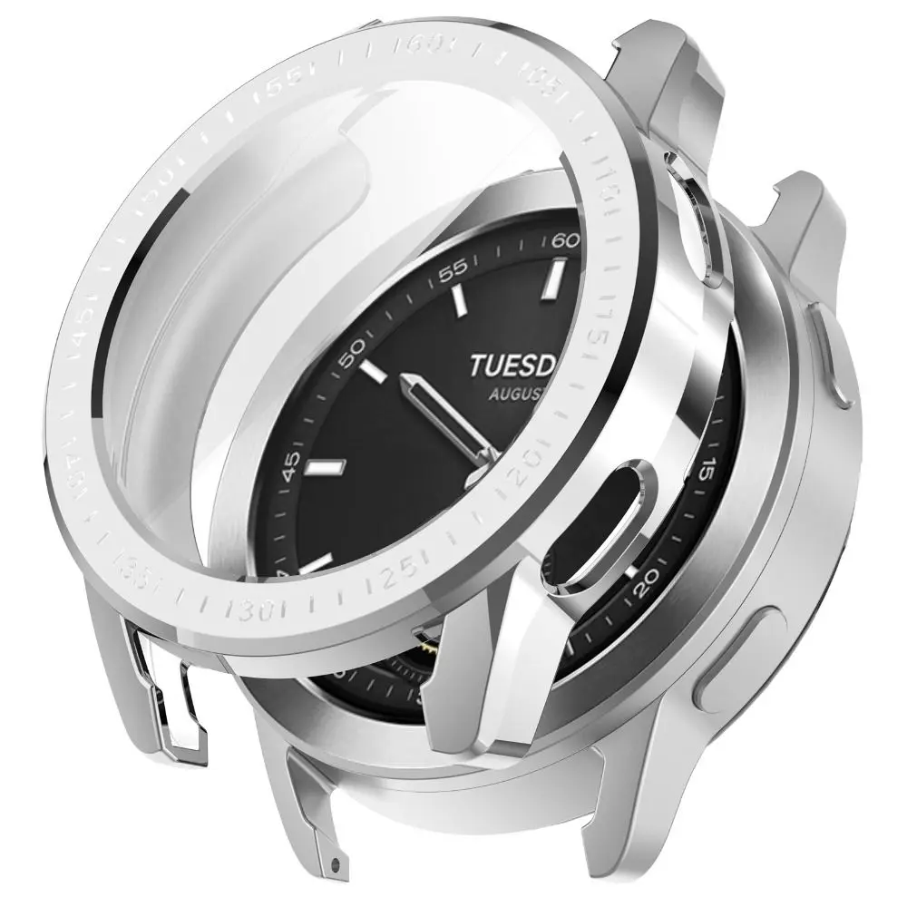 Full Cover TPU Case Bumper Watchband Screen Protector Soft Smart Protective Shell for Xiaomi Watch S3