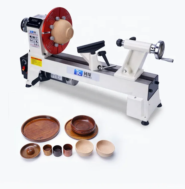 for MC1218VD woodworking lathe with 6-inch chuck and 6-piece turning tool wood lathe machine