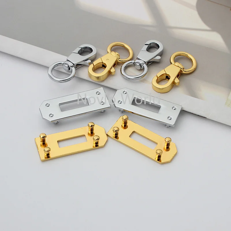 1-5 sets 25*20mm new arrive products gold chrome a set of mini lock for DIY shoulder bag purse accessories