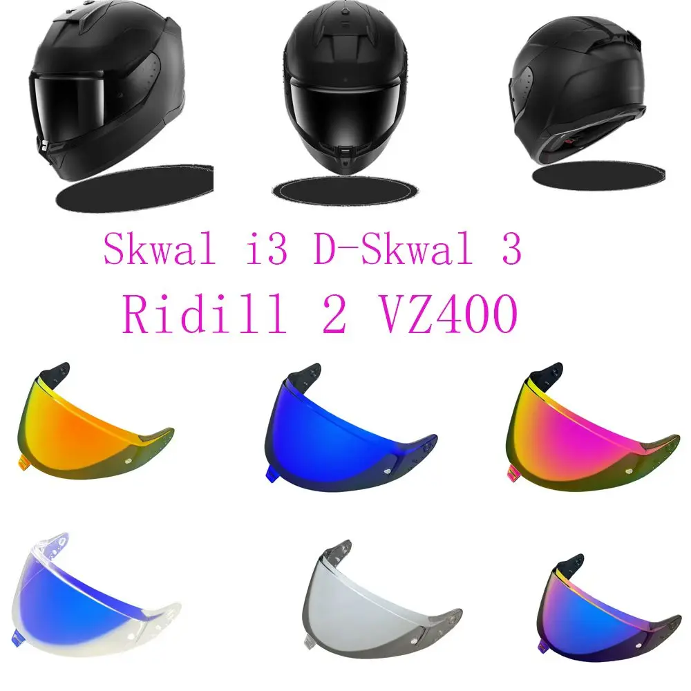 

Helmet Visor Replacement.D-Skwal 3 Helmet Face Shield UV Protection Compatible with Skwal I3 D-Skwal 3 Ridill 2