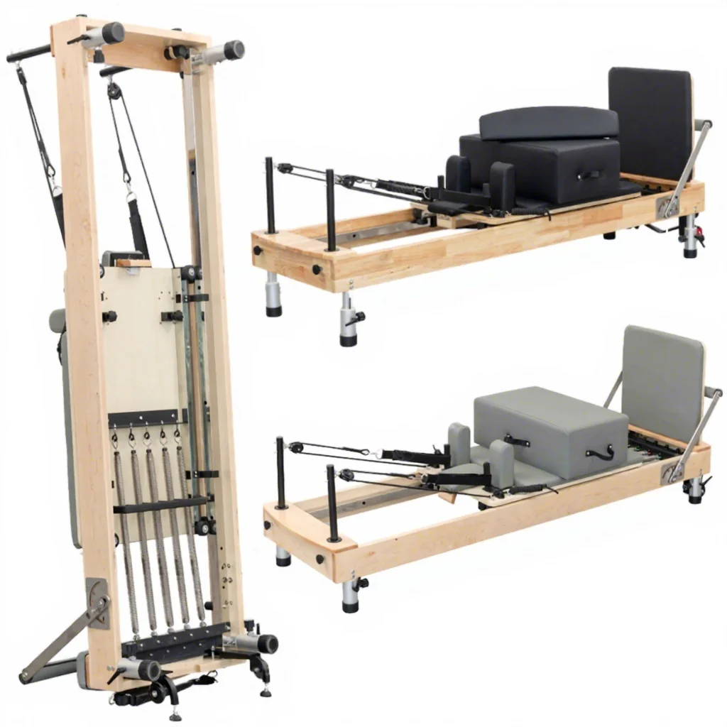 Adjust Support Maple Oak Wood Pilates Core Bed for Home Studio Use Pilates Reformer Pilates Equipment