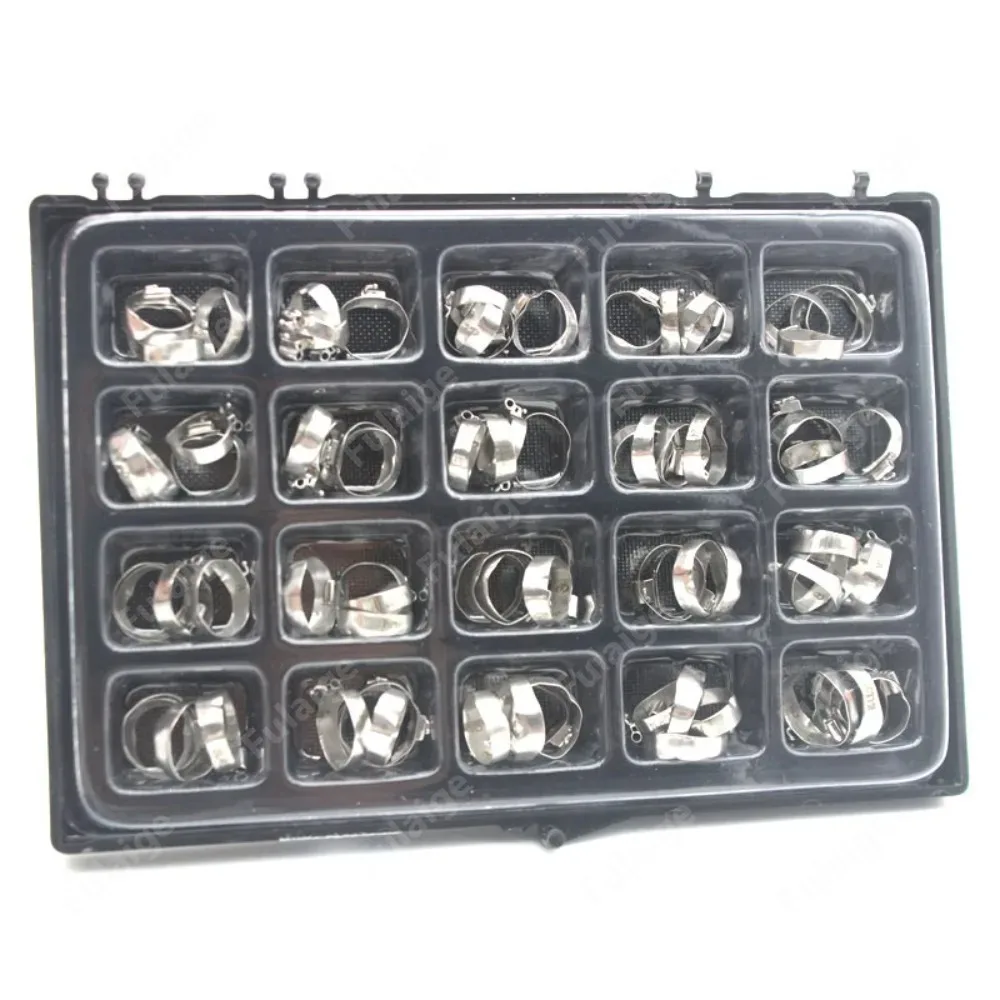 Professional 80Pcs Dental Buccal Tube Kit, 1st Molar Roth .022" Slot Non-Convertible Bondable Brackets Orthodontic Supplies