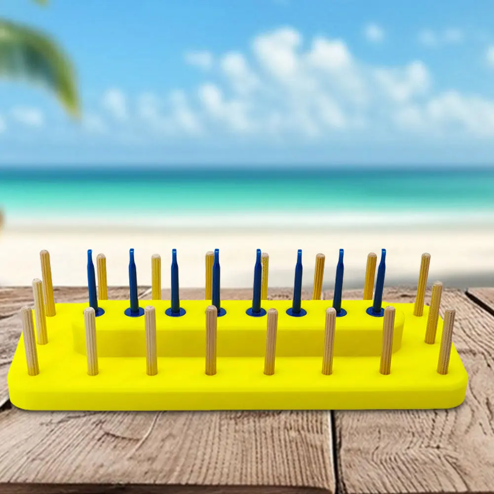 محطة بكرة بلاستيكية 2 في 1 كماشة طائرة حامل أدوات ربط الذبابة رف تخزين ملحقات الصيد