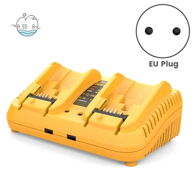 

AED6-DCB102 Замена зарядной станции с двумя портами USB, зарядное устройство для аккумулятора 12 В/20 В, прочный, EU P